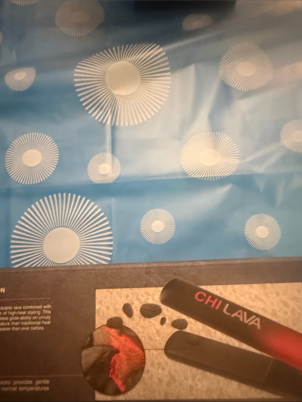 CHI LAVA 1" Volcanic Lava Ceramic Flat Iron - Black & Red brand new - Picture 6 of 7